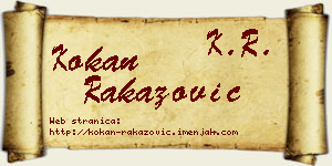 Kokan Rakazović vizit kartica